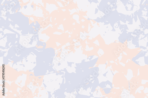 Abstract Camouflage Pattern in Purple, Orange, and Light Gray texture background