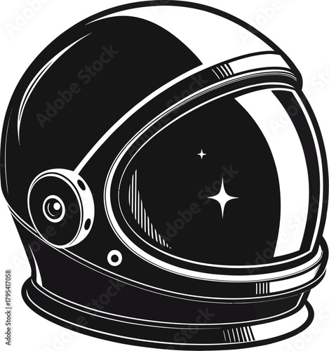 Astronaut helmet space exploration adventure design