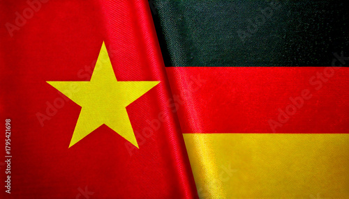ドイツの国旗とベトナムの国旗(Germany Flag & Viet Nam flag.)
