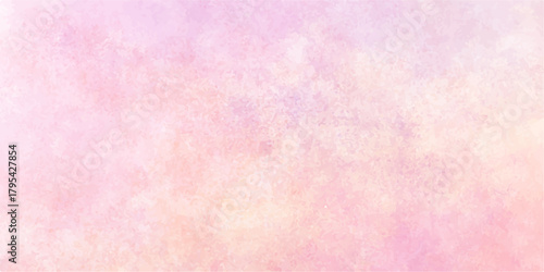 Abstract pink and purple watercolor paint texture on vintage blank paper for a pastel design backdrop. grunge, wall, old, dirty, textured