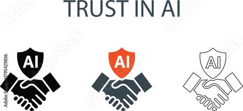 Trust in AI Concept Icons