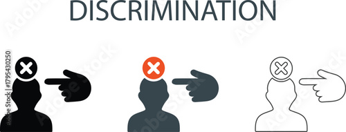 Discrimination Concept Icon