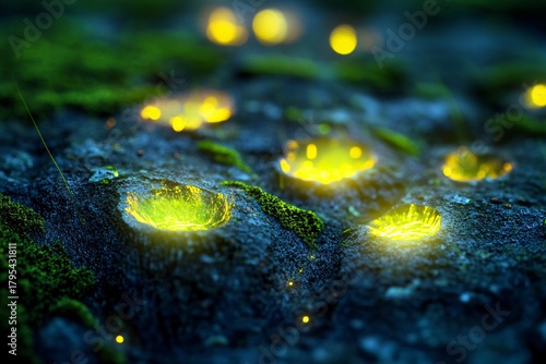 Fototapeta Naklejka Na Ścianę i Meble -  Close up of a colorful dew drops in the aquarium near a coral reef