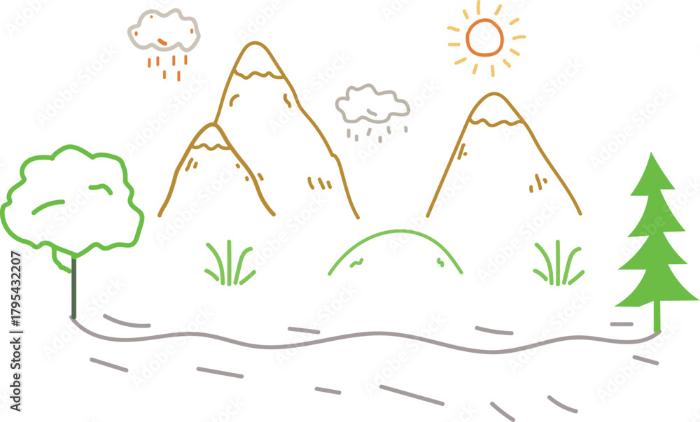 Naklejka premium set of four seasons icons