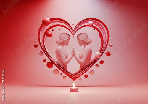 Celebrating love on Valentine’s Day with a romantic dinner, sweet treats, and a demonstration of deep affection and commitment, evening, happy, tender