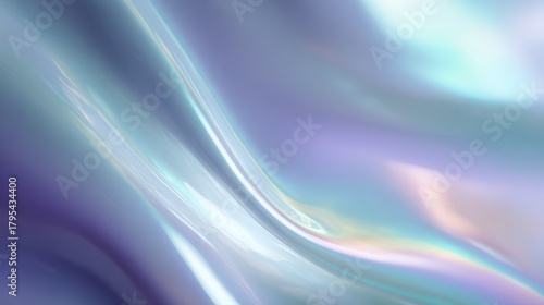 Wallpaper Mural Iridescent holographic metallic waves, glossy fluid gradients, retro psychedelic 80s-90s style abstract background Torontodigital.ca