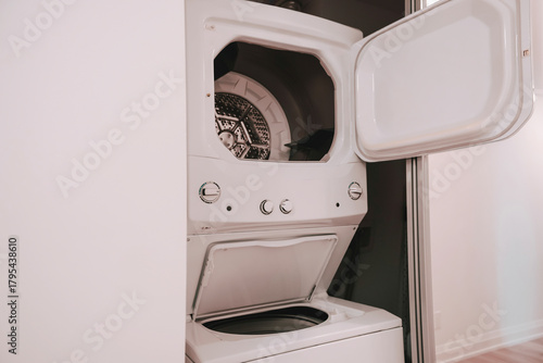 top-loading washing machine and dryer