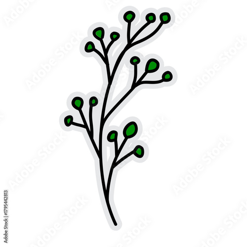 Flower Illustration Sticker