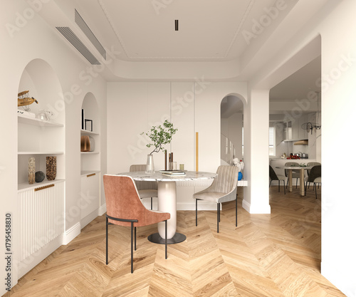 3D RENDER LIVING ROOM