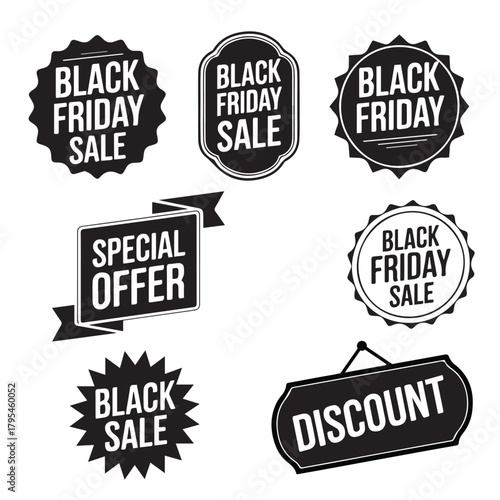 Special Offer Black Friday Sticker Banner