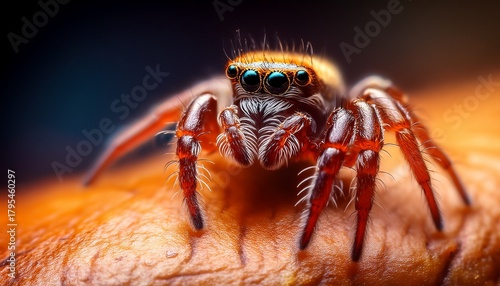 close up of a small spider