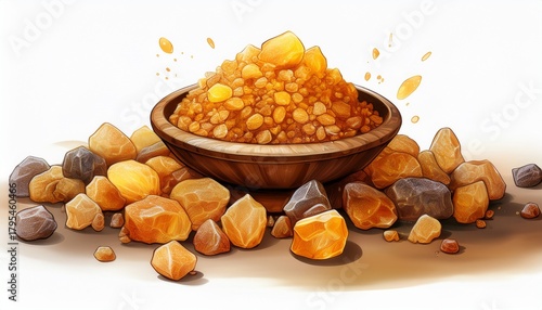 myrrh frankincense isolated