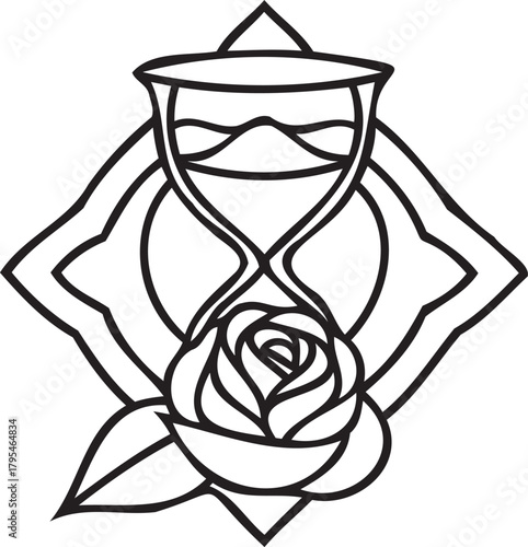 Rose hourglass concept for economic narrative
