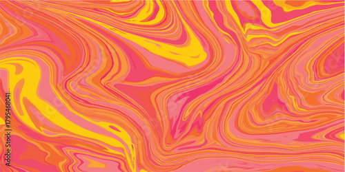 Abstract seamless pattern of colorful psychedelic stripes and bright curving lines for a vibrant vector background