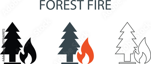 Forest Fire Icon 