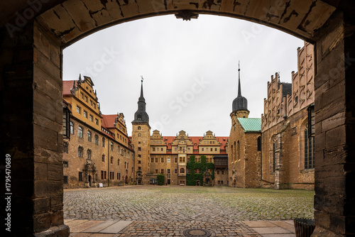 View of Merseburg Castle in Germany.