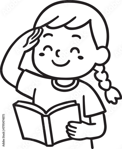 Saluting Student with Book