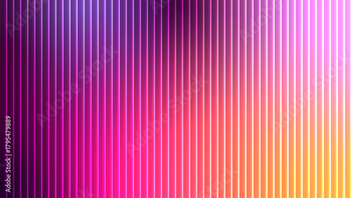 Vibrant abstract background with vertical stripes in a gradient of purple pink and yellow hues