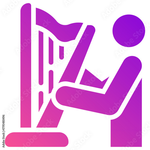 harp gradient fill icon
