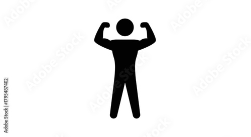 Person Showing Muscles Icon