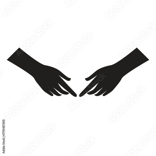 Handshake vector illustration, Icon