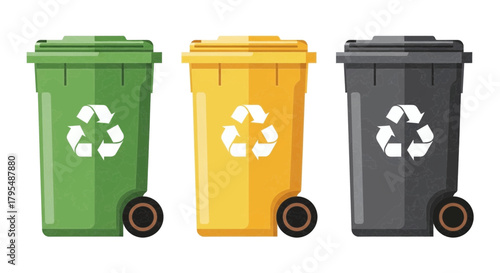 recycle bin with recycle symbol