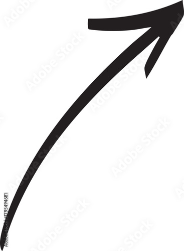 arrow on a white background