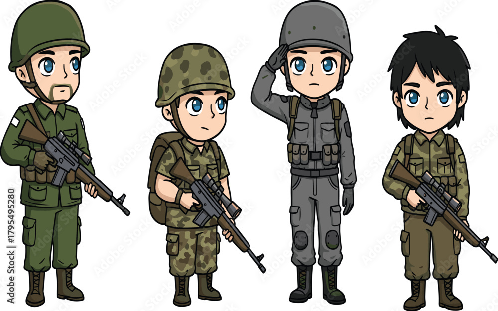 Fototapeta premium Cute Cartoon Girl in Kimono Doing High Kick Vector, Representing Martial Arts, Karate, Taekwondo, Self-Defense, Fitness, and Children's Sports Education.