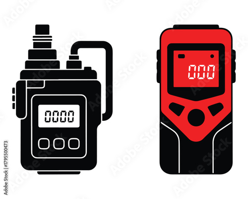 Walkie Talkie Radio Communication Devices Emergency Technology Vector Illustration