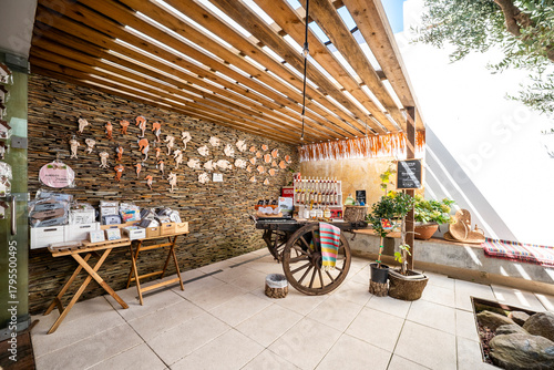 Souvenirs from Alentejo in the town of Vila Nova de Milfontes, Portugal