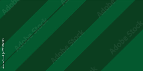 Art & IllustrationGeometric Green Background with Diagonal Stripes and Gradients. Vector Minimalist Backdrop for Traditional Irish St. Patrick Day
