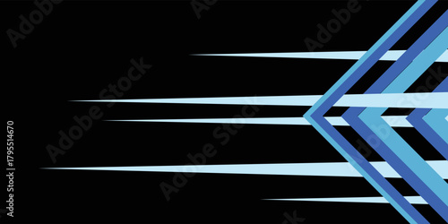 car wrap design with blue and black color theme