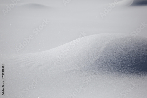 Minimal Snow Dune in Soft Winter Light