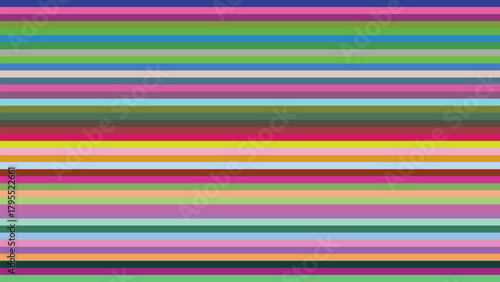 Abstract colorful horizontal striped pattern for background texture or textile print