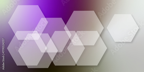 Abstract hexagonal pattern on gradient background. hexagonal pattern in shades of white, creating a modern 3D effect. abstract background with hexagons. smooth transitions between each white hexagon.