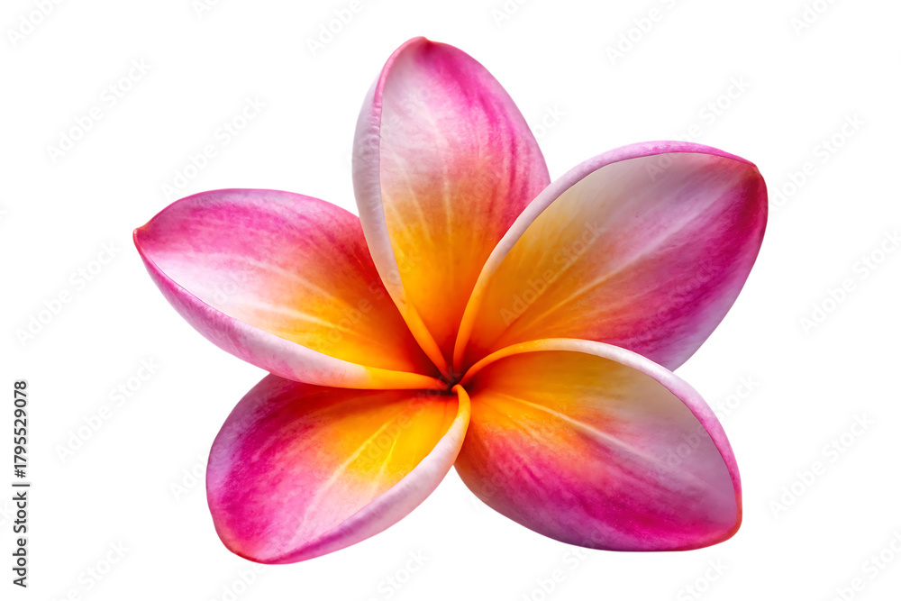 Fototapeta premium plumeria flower isolated on transparent background