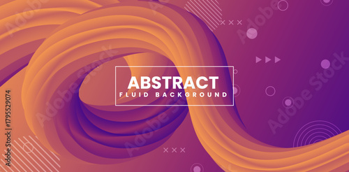 Colorful smooth curve fluid gradient abstract vector background. Glossy magic ribbon effects background design for invitations, children's collage designs, creative apps and modern visual branding. 