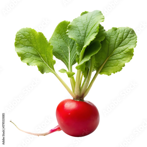 Radish vegetables image isolated on a transparent background