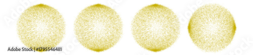 Yellow abstract sphere shapes.