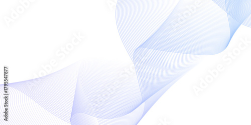 Dynamic minimal smoke sound line. Energy abstract smooth colorful gradient frequency isolated element creative blend. Science tech swirls with thin twisted connected vibration simple grid.	