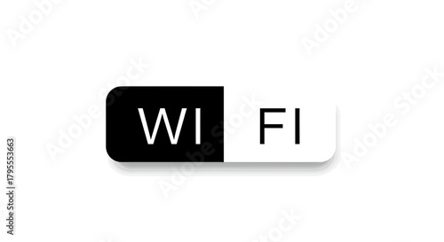 Wifi Signal Icon - Black and White Symbol