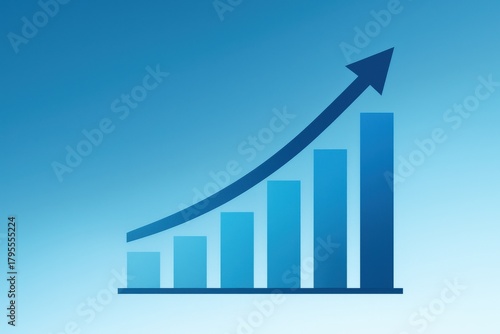 Stylized ascending graph symbolizing growth and success, representing data analysis, finance, and business development. Concept of progress, strategy, and market trends. Free Download Stylized ascending graph symbolizing growth and success, representing data analysis, finance, and business development. Concept of progress, strategy, and market trends. - GFXLoad