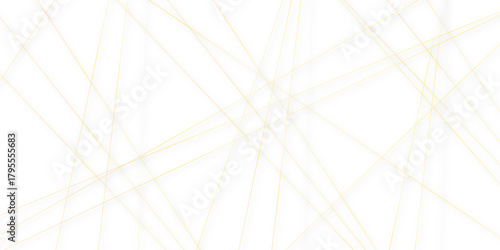Abstract gold lines on transparent background. random chaotic lines abstract geometric patterns of modern design. geometric design created using light colorful digital net web line technology.