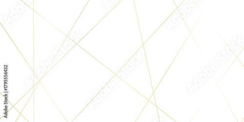 Abstract gold lines on transparent background. random chaotic lines abstract geometric patterns of modern design. geometric design created using light colorful digital net web line technology.