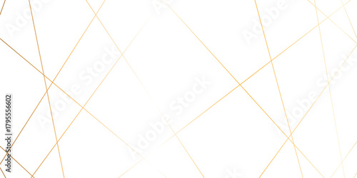 Abstract gold lines on transparent background. random chaotic lines abstract geometric patterns of modern design. geometric design created using light colorful digital net web line technology.