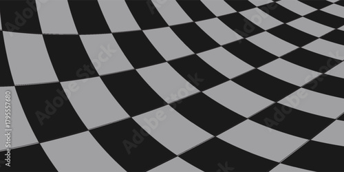 Black and white checkered floor tiles texture for background