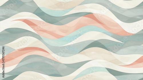 Abstract wavy pattern in pastel colors