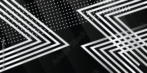 White silver soft geometric universal background for business presentation. Abstract elegant pattern. Frame borders. Minimalist