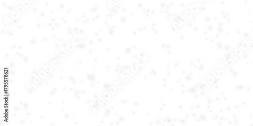 Vector Christmas seamless realistic falling snow or snowflakes pattern. White snowflakes falling on transparent background.