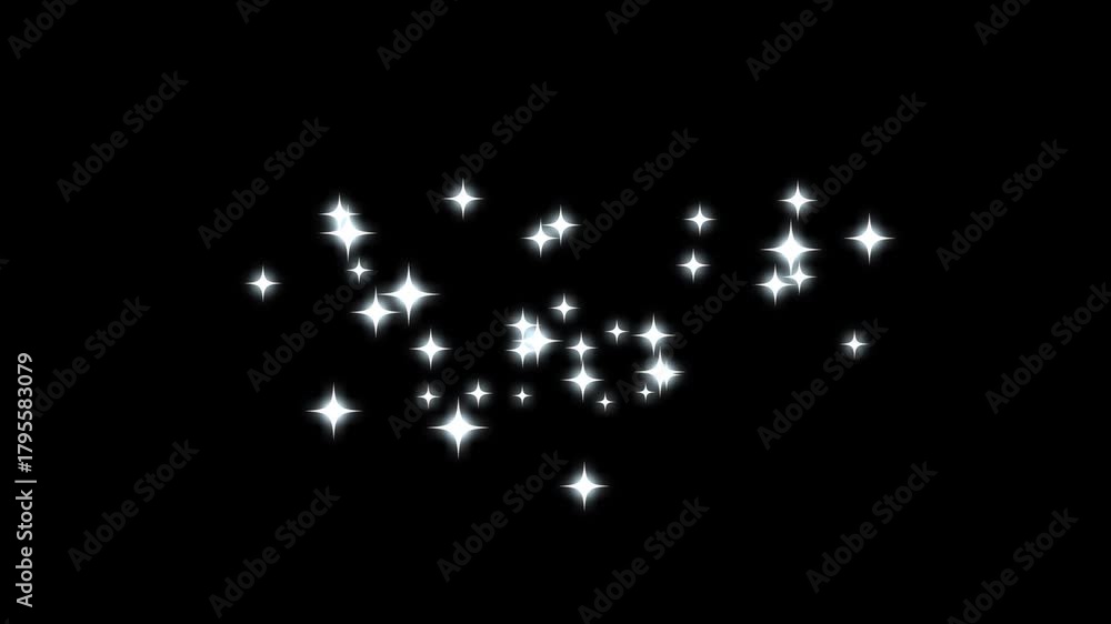 custom made wallpaper toronto digitalStar twinkling, stars shine effect, glowing glitter burst sparkle effect overlay, blinking light effect on black background, particle magic tail sparkling glitter star dust trail loop animation. 4k